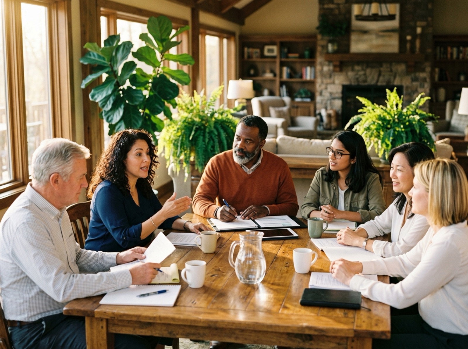 An HOA board meeting