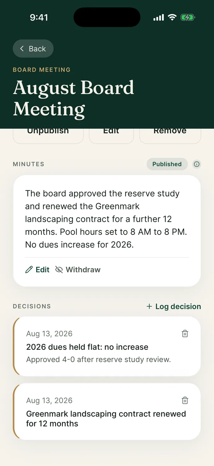 The Havara minutes screen on iPhone